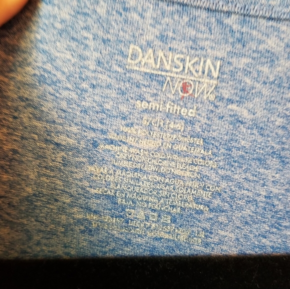 Danskin Now Blue Workout Semi-Fitted Short Sleeve - Picture 9 of 9
